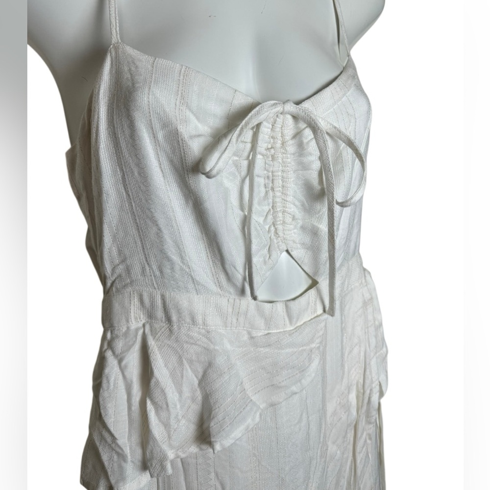 Saltwater Luxe Ruffle Tiered Cut Out Midi Dress - Picture 2 of 9